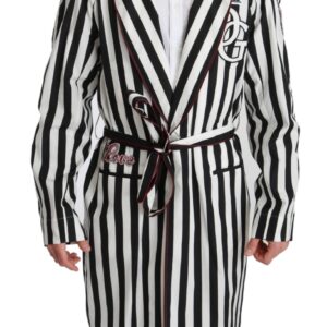 Black & White Soft Cotton Robe designed by Dolce&Gabbana