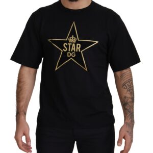 Black Gold STAR Crown DG Cotton Crewneck T-shirt