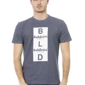 Gray Cotton T-Shirt designed by Baldinini Trend