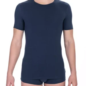 Blue Cotton Men's T-Shirt