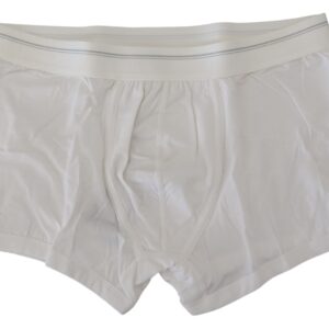 White Cotton Blend Boxer Underwear Dolce&Gabbana