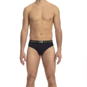Blue Cotton Men Underwear Pack designed by Cavalli Class
