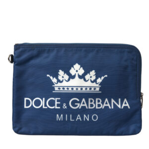 Blue DG Milano Print Clutch Bag designed by Dolce&Gabbana