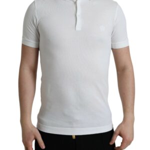 White Collared Polo Crown T-Shirt designed by Dolce&Gabbana