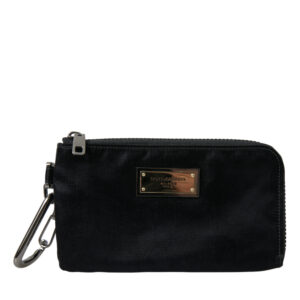 Black Plaque Keyring Clutch Bag designed by Dolce&Gabbana