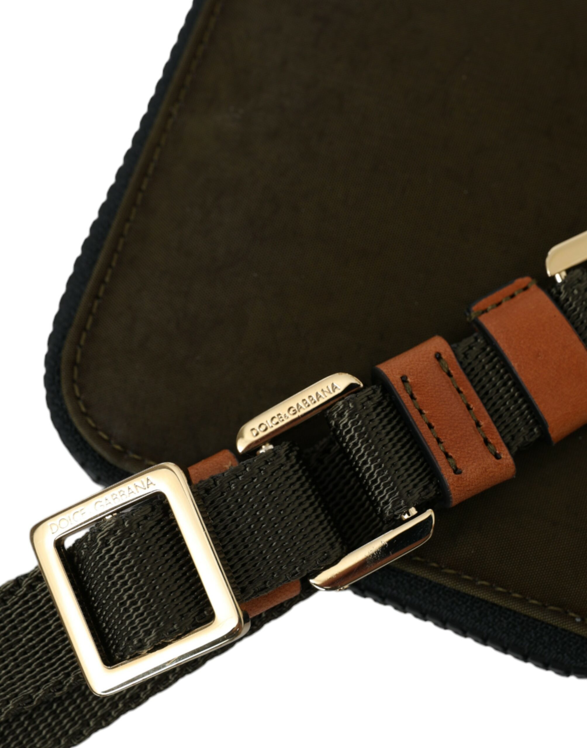 Dark Green Multifunctional Kit 2 Pcs Set Bags by Dolce&Gabbana - Image 8