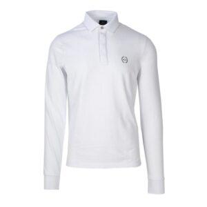 White Cotton Long Sleeve T-Shirt designed by Armani Exchange