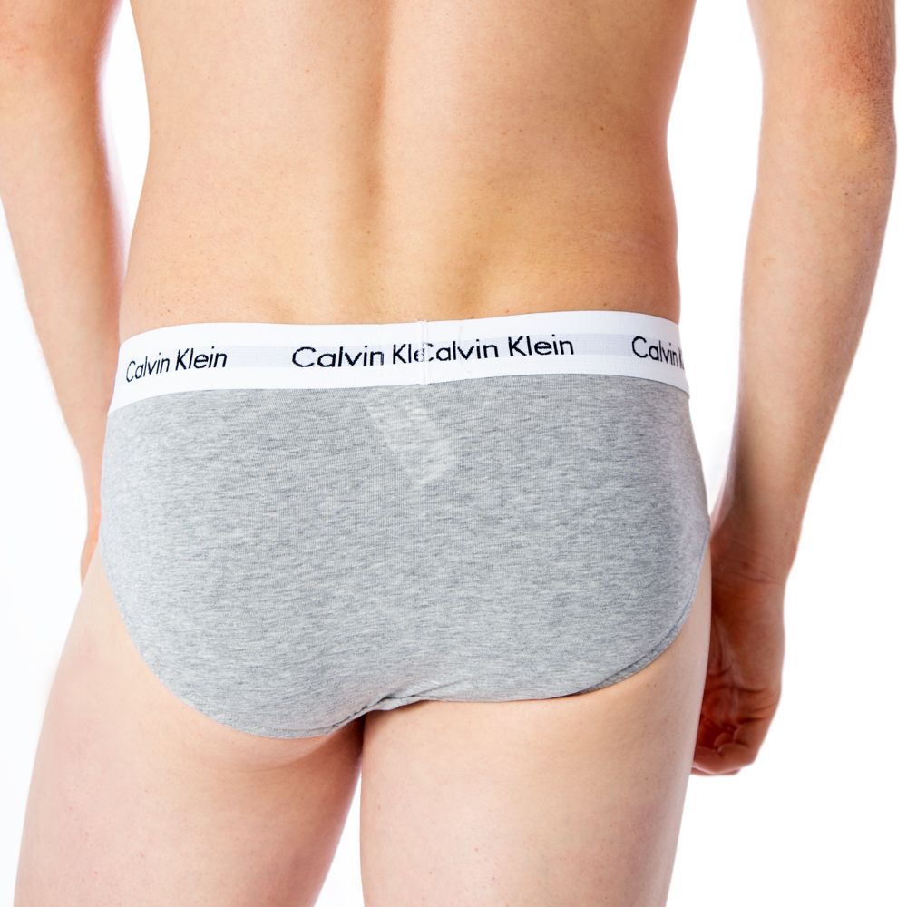 Gray Cotton Briefs designed by Calvin Klein - Image 3