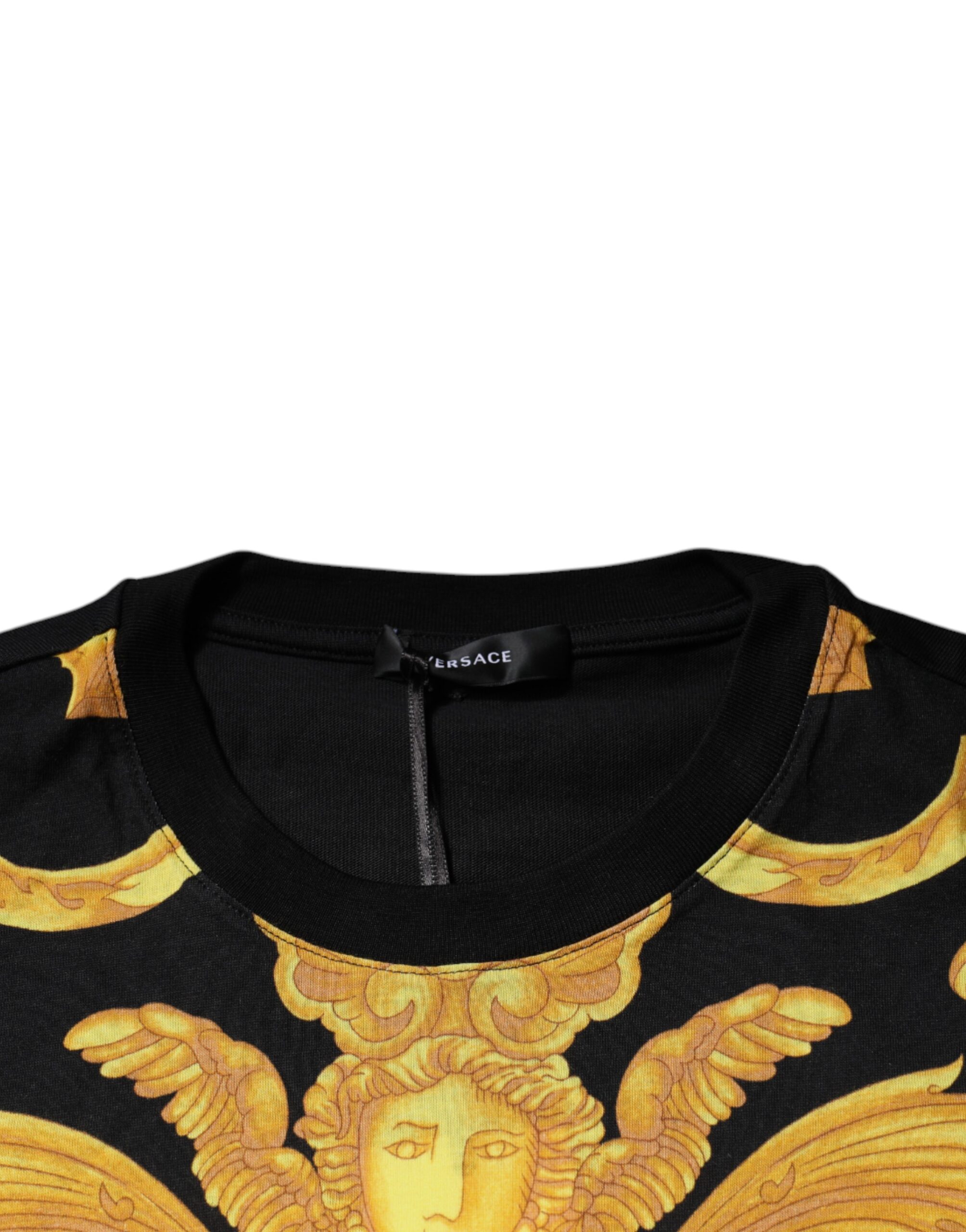 Black Medusa Print Soft Cotton T-Shirt designed by Versace - Image 6