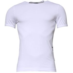 White Cotton Stretch Crewneck Underwear T-shirt designed by Dolce&Gabbana