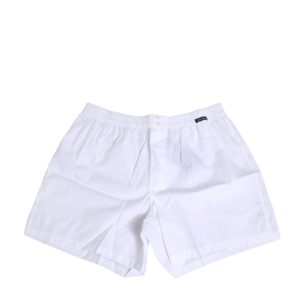White Cotton Regular Boxer Shorts Underwear designed by Dolce & Gabbana