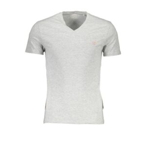 Gray Cotton Men T-Shirt designed by Guess