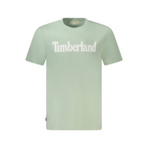 Green Cotton T-Shirt designed by Timberland