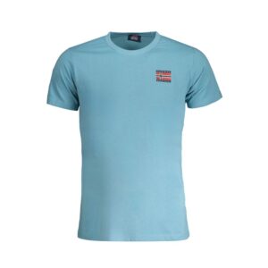 Light Blue Cotton Men T-Shirt designed by Norway 1963