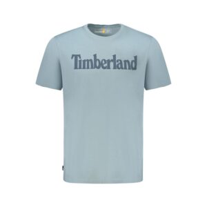 Light Blue Organic Cotton Men T-Shirt designed by Timberland
