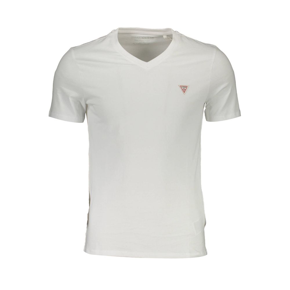 White Organic Cotton Men T-Shirt designed by Guess