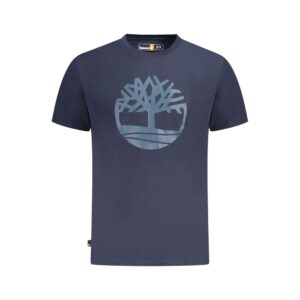Blue Cotton Mens T-Shirt designed by Timberland