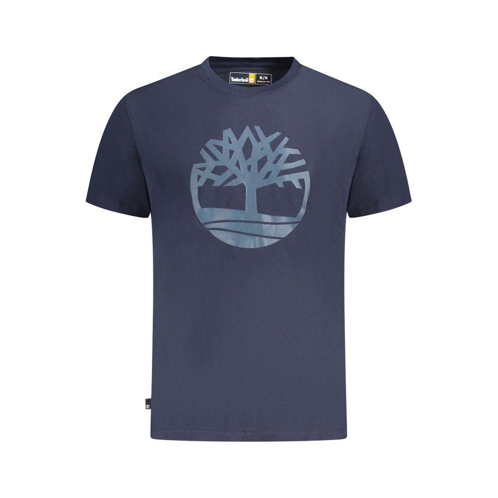 Blue Cotton Mens T-Shirt designed by Timberland