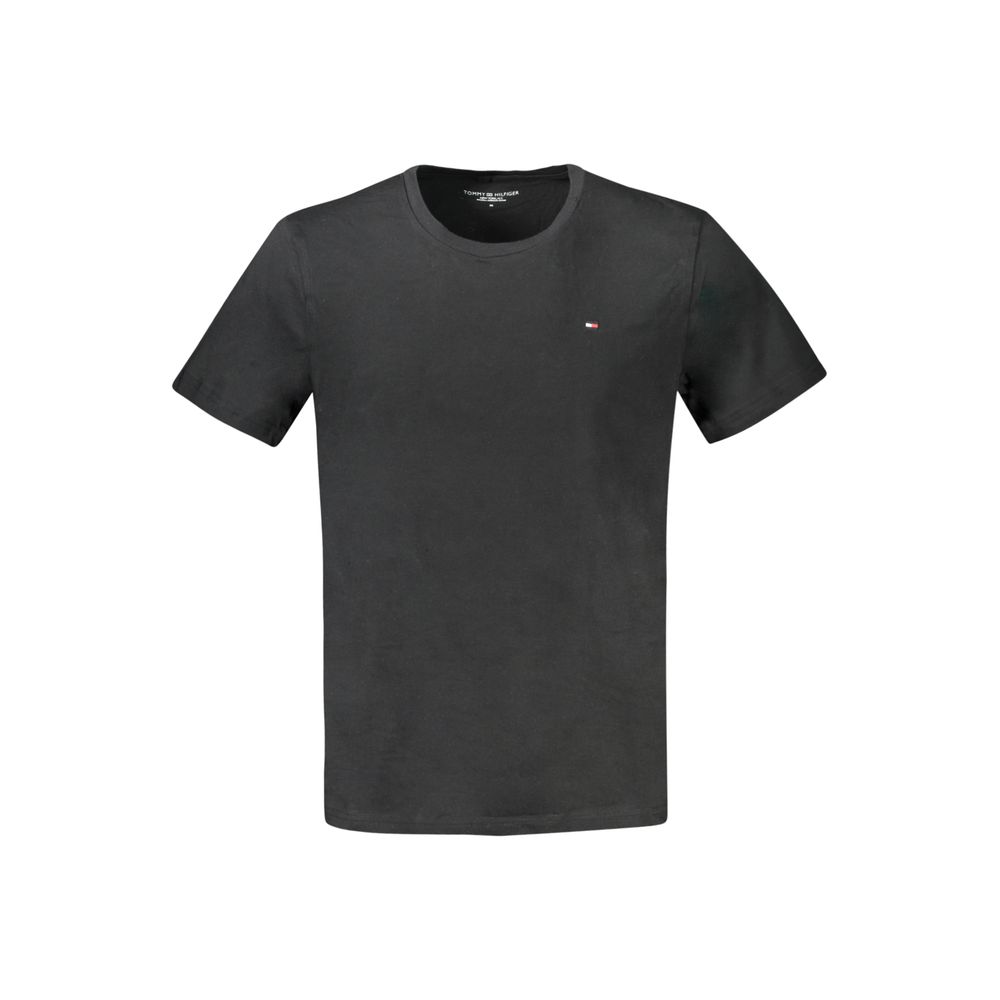 Black Cotton Men T-Shirts designed by Tommy Hilfiger