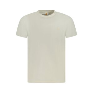 Original Beige Cotton Men T-Shirt designed by Timberland