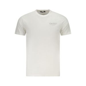 White Cotton Men's T-Shirt designed by Cavalli Class