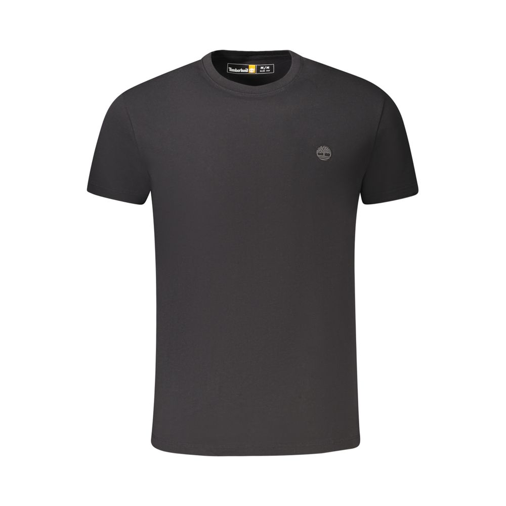 Black Cotton Men's T-Shirt