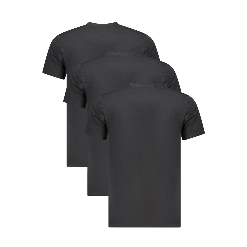 Black Cotton Men T-Shirt - Image 2