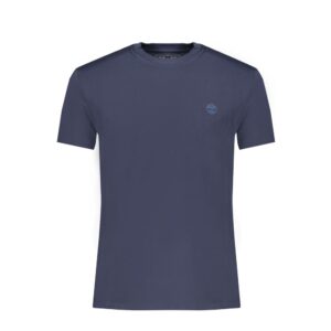 Blue Cotton Men T-Shirt designed by Timberland