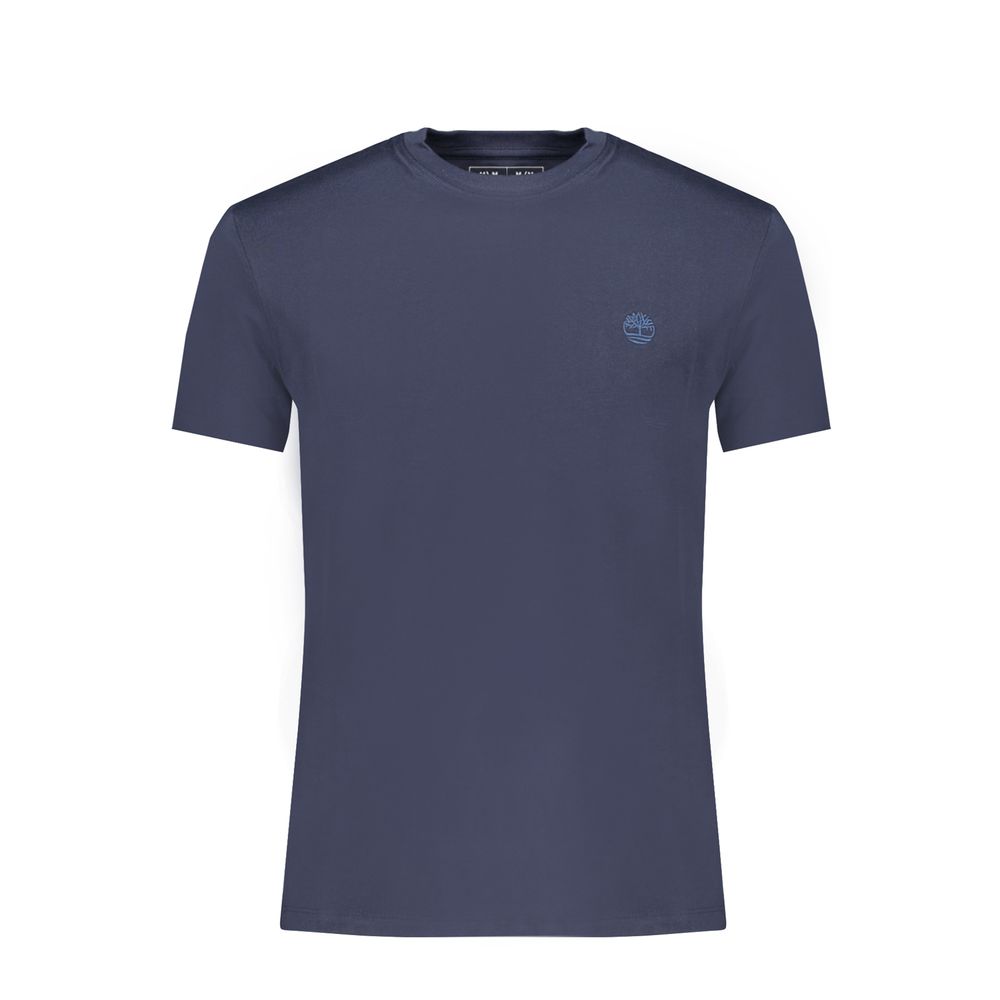 Blue Cotton Men T-Shirt designed by Timberland