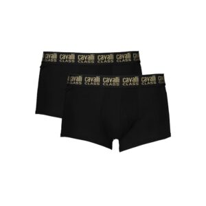 Black Cotton Men Boxer designed by Cavalli Class