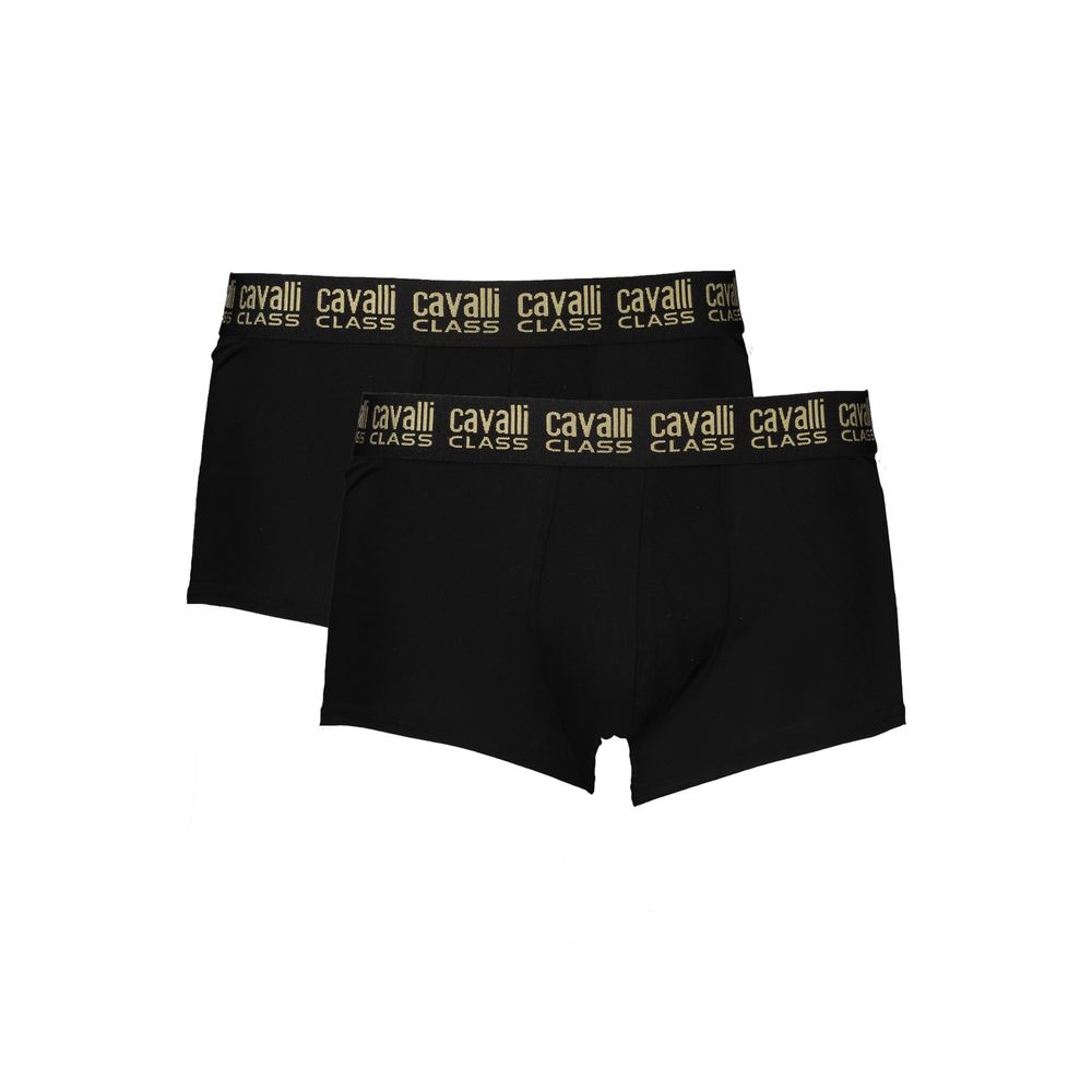 Black Cotton Men Boxer designed by Cavalli Class