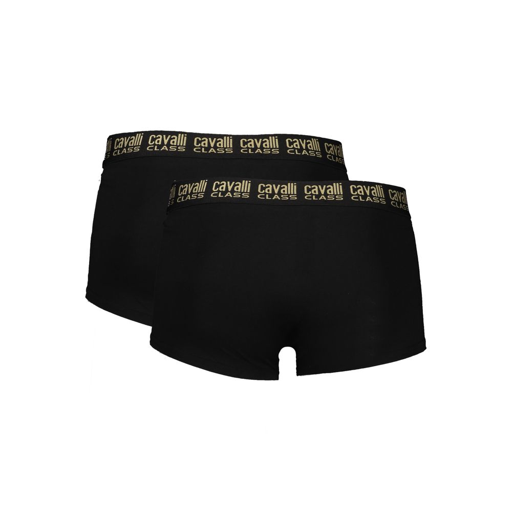 Black Cotton Men Boxer designed by Cavalli Class - Image 2
