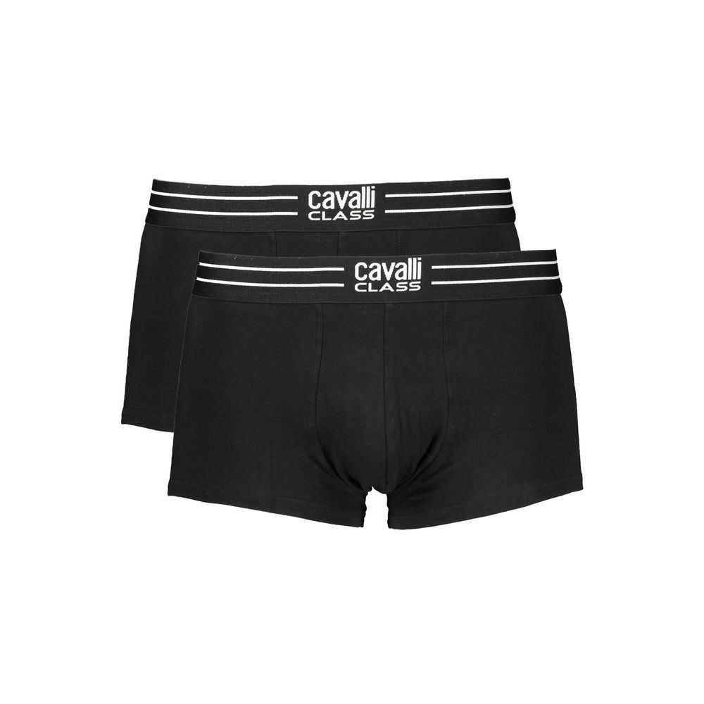 Black Cotton Men Boxer designed by Cavalli Class
