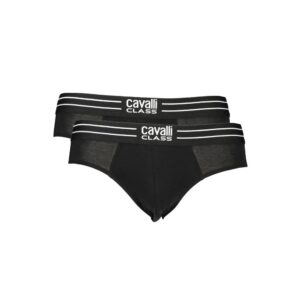 Black Cotton Men Underwear designed by Cavalli Class