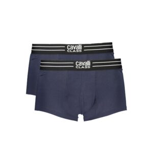 Blue Cotton Men Boxer designed by Cavalli Class