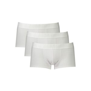White Polyester Men Boxer designed by Bikkembergs