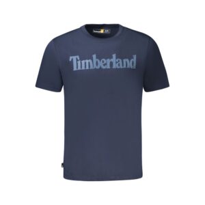 Blu Organic Cotton Men T-Shirt designed by Timberland