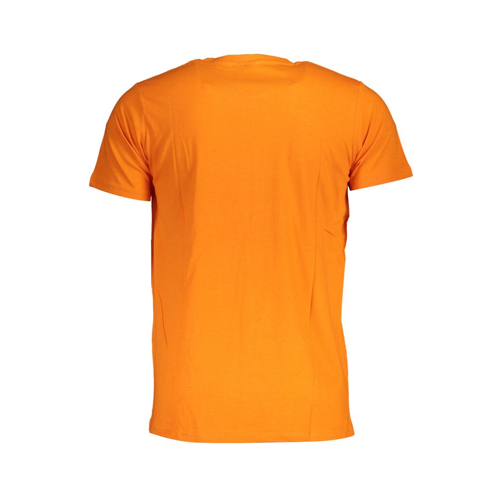 Orange Cotton Men T-Shirt designed by Norway 1963 - Image 2
