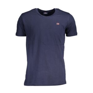 Blue Cotton T-Shirt designed by Norway 1963