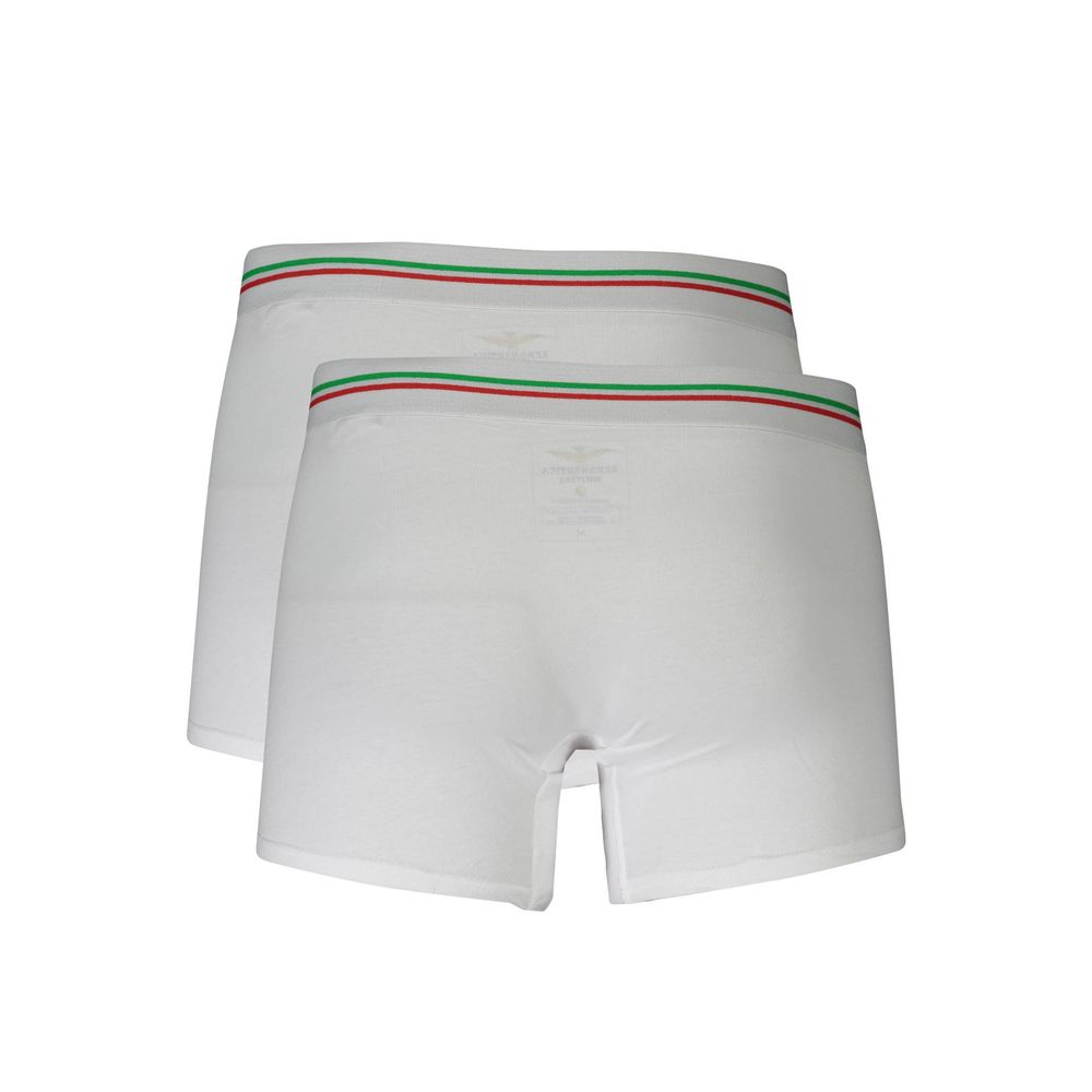 White Cotton Men Boxer designed by Aeronautica Militare - Image 2