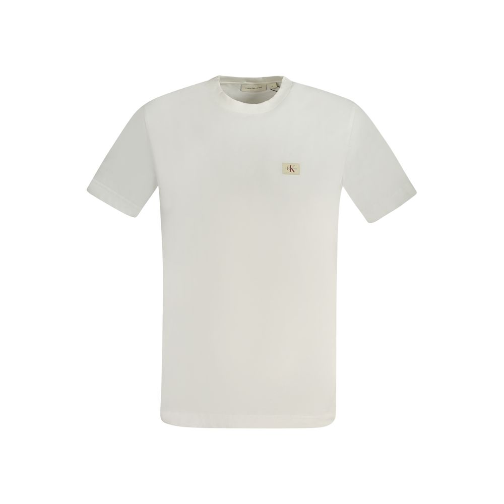 White Cotton Men T-Shirt designed by Calvin Klein