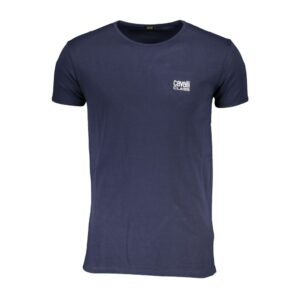Blu Cotton Mens T-Shirt designed by Cavalli Class