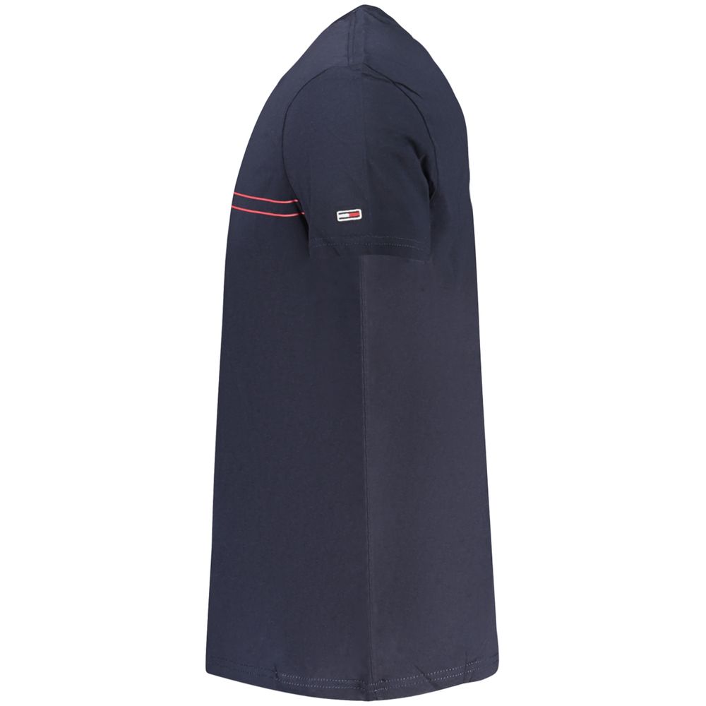 Blue Cotton Men T-Shirt designed by Tommy Hilfiger - Image 3