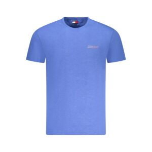 Blue Cotton Men T-Shirt designed by Tommy Hilfiger