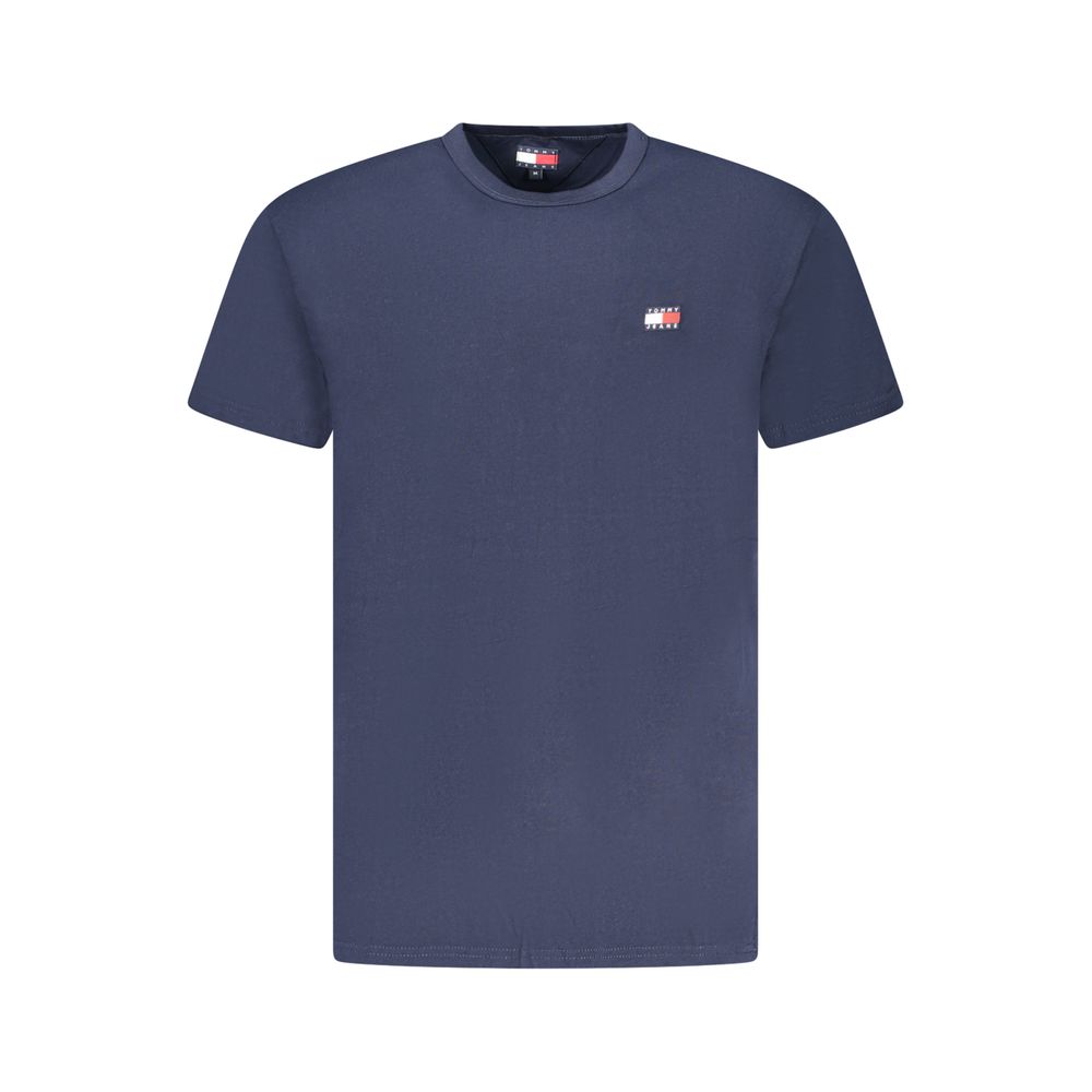 Blue Cotton Men T-Shirt designed by Tommy Hilfiger