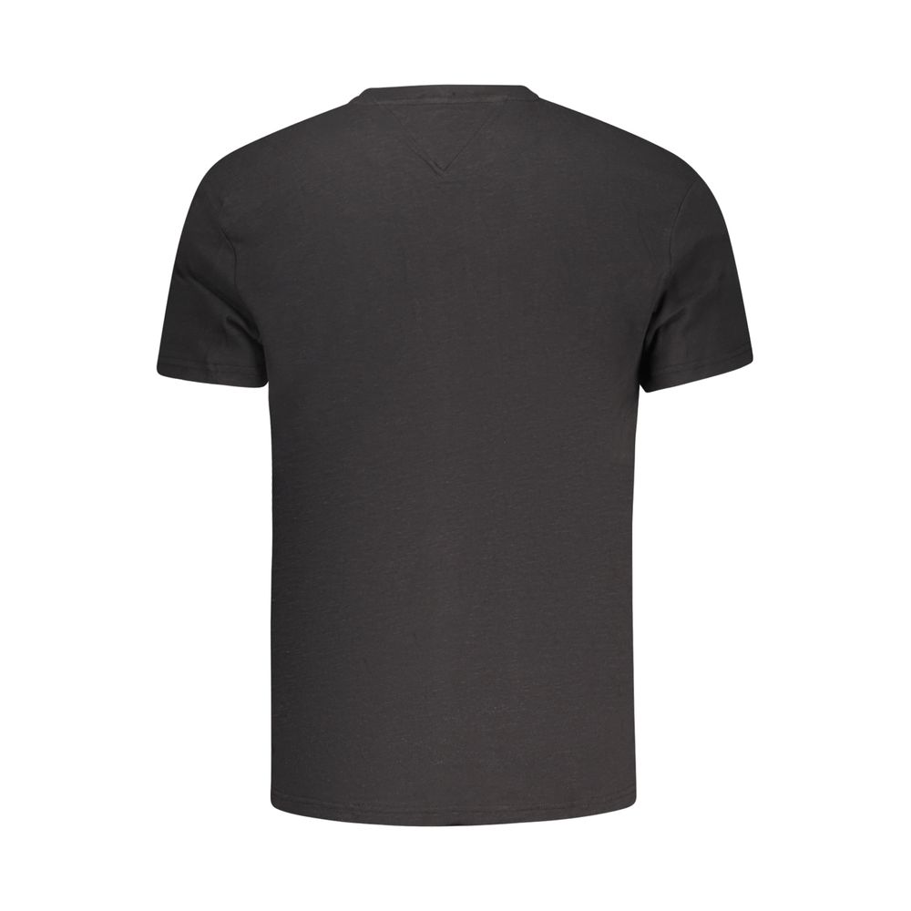 Black Cotton Men T-Shirt designed by Tommy Hilfiger - Image 2