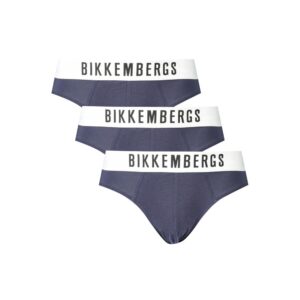 Blue Polyester Men Underwear designed by Bikkembergs