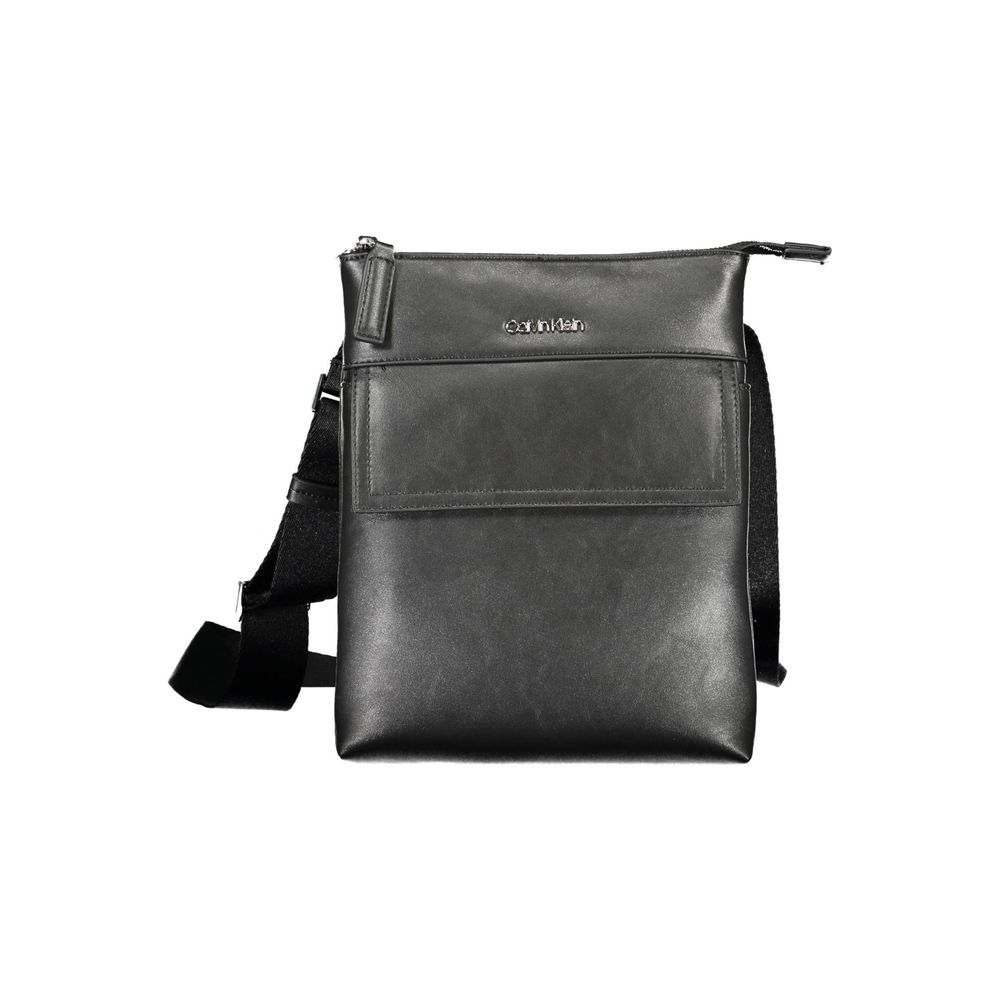 Black Polyester Shoulder Bag designed by Calvin Klein
