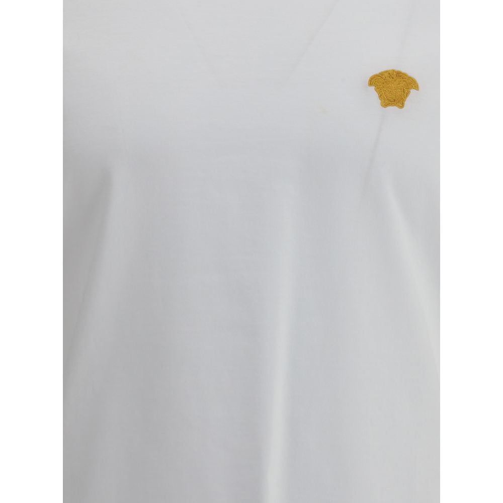 Elegant White Soft Cotton T-Shirt designed by Versace - Image 3