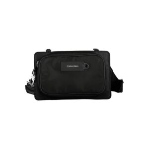 Black Polyester Shoulder Bag